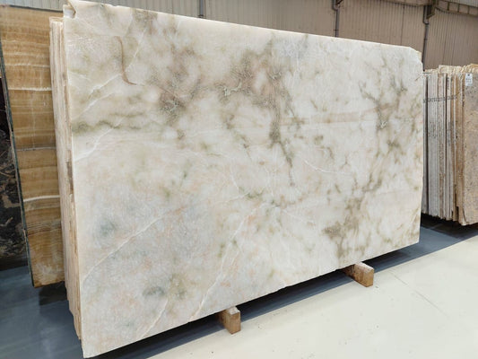 White Olive Onyx Marble