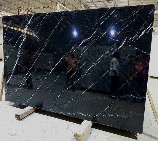 Black Italian marble slab