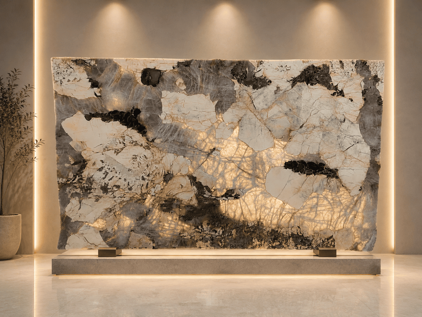 Amber Ice Backlite Quartzite
